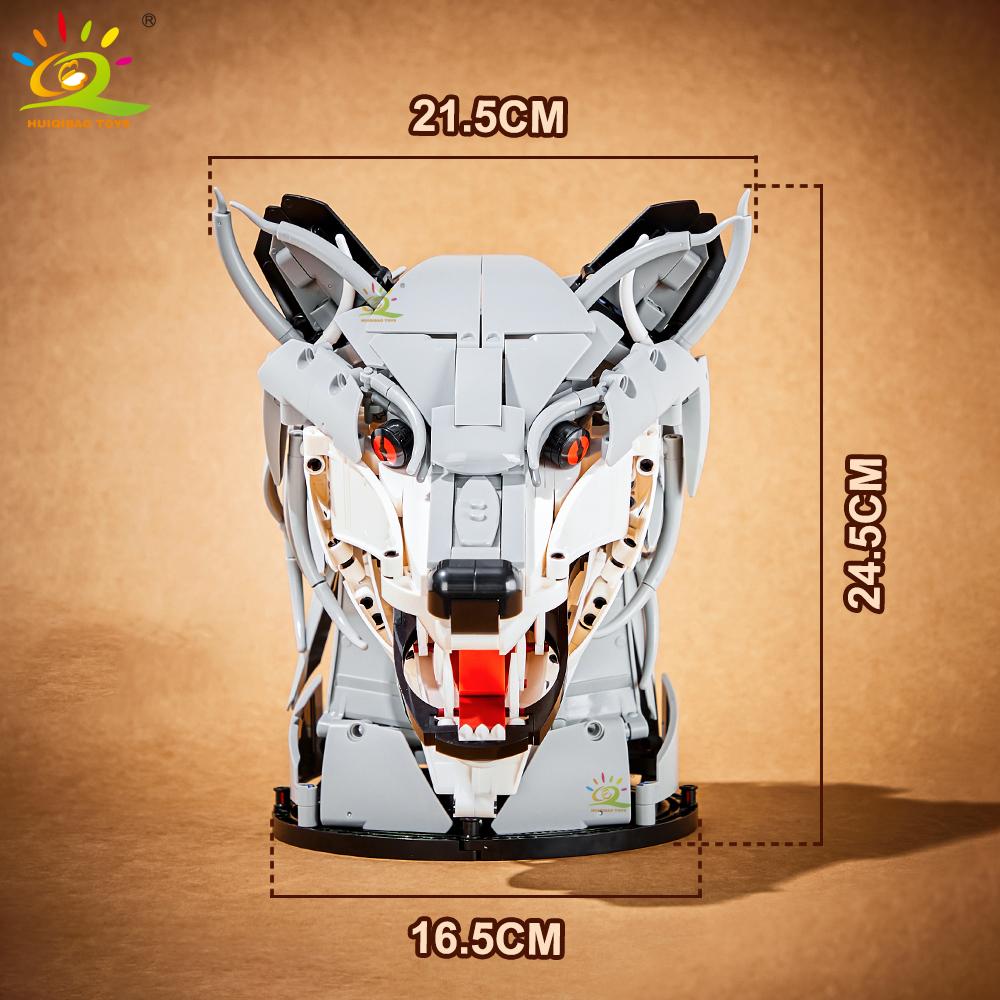 Нетоксичные Moc Креативные Волк Олень Орел Голова Модель Строительные Блоки Животное Подвеска Настенный Декор Настенная Скульптура Декор Дома Игрушка