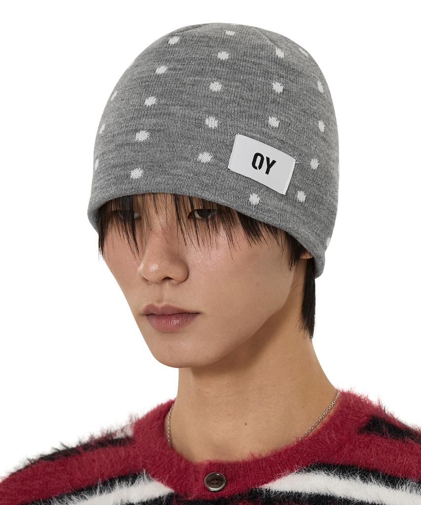 Опеунядеу(Овай) Шапка в горошек - Меланж
