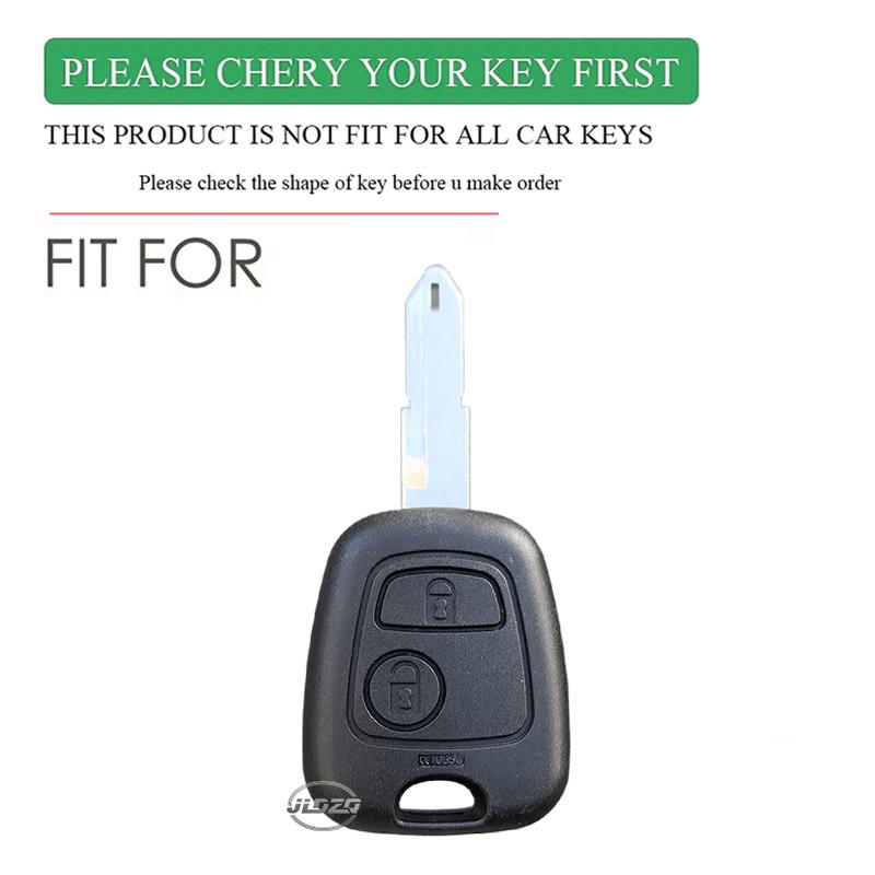 Силиконовый чехол для автомобильного ключа 2 кнопки Для Peugeot 106 107 206 207 307 Citroen C1 C2 C3 C4 Xsara Picasso Для Toyota Aygo Защитный