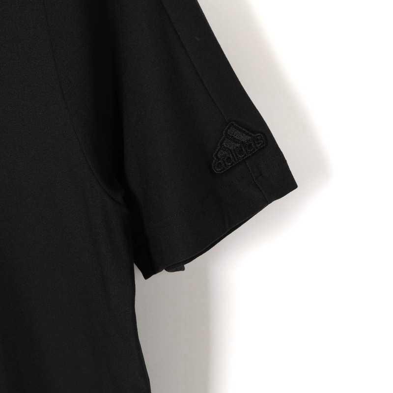 Adidas Рубашка поло с коротким рукавом и вышитым логотипом, мужские топы, черный GS4865