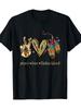 Peace Love Native Blood Feather Design T-shirt