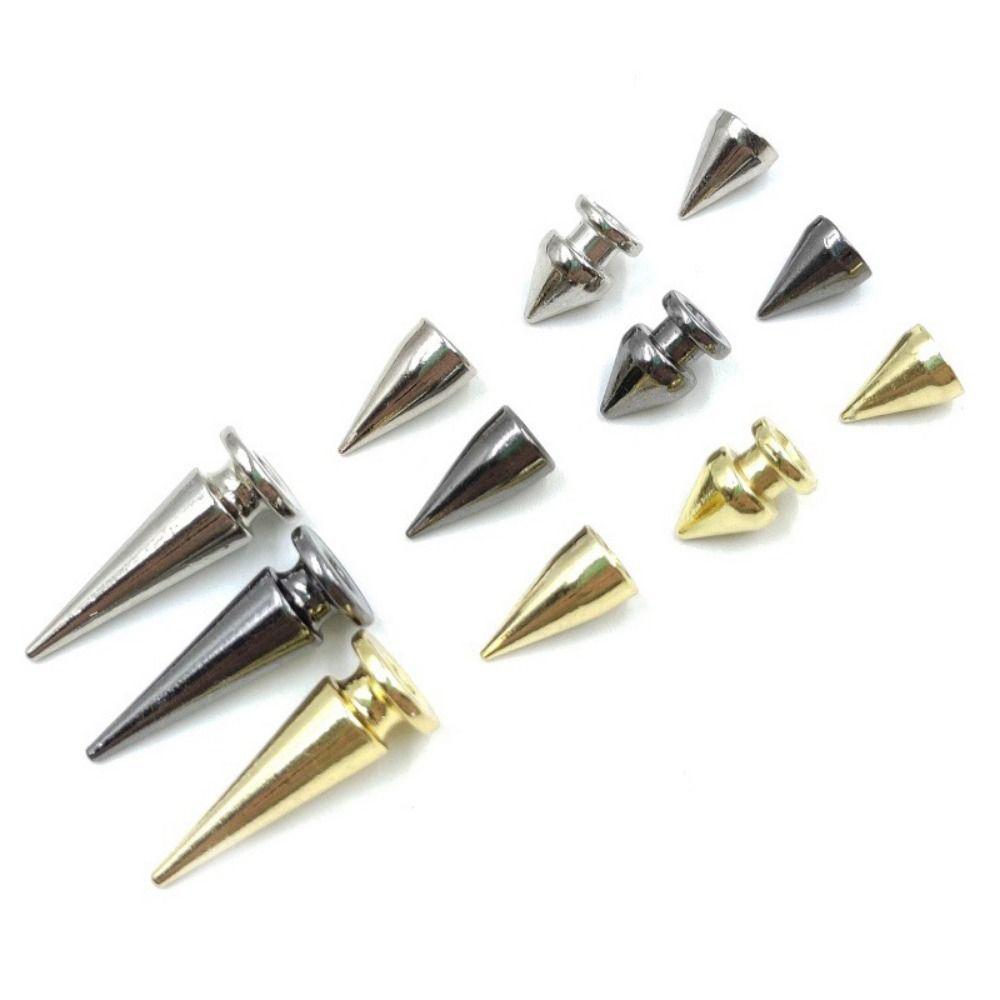 80 Sets DIY Decoration Punk Rivet Mixed Size Back Studs & Spike Cone Screw  Leather Craft