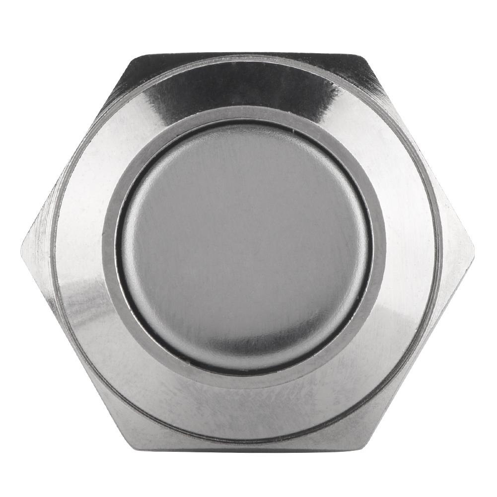 5 шт./компл. 16 мм 250 В Металлический Водонепроницаемый 2-контактный Мини Кнопочный Переключатель(плоская головка)