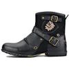 OSSTONE Genuine Leather Chukka Mountain Bike 10 US EU Men's Boots, Size Men's (M), 44, 44, Color Black, OZ-5008-1-BLACK-10
