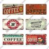 Putuo Decor Coffee Metal Sign Licenses Plate Plaque Metal Vintage Tin Sign Decoration for Cafe Kitchen Club Home Wall Decor
