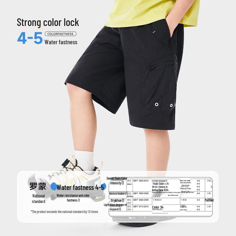 Luomeng Boys' Thin Summer Cargo Shorts