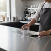 Embedded Bar Counter Cup Washer Perforated Top Recessed Drain Tray