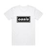 White Oasis Logo Liam Noel Gallagher Licensed T-Shirt Men's-