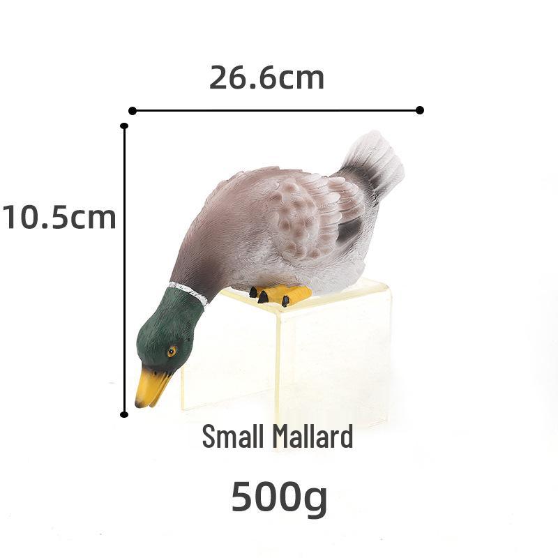 Белый пруд с утками и рыбами - Садовая фигурка из смолы