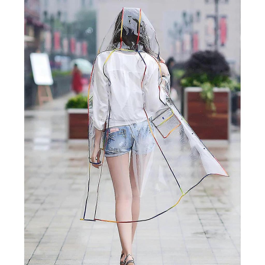 Transparent Raincoat For Women Rain Ponchos For Adult Waterproof Rain Jackets