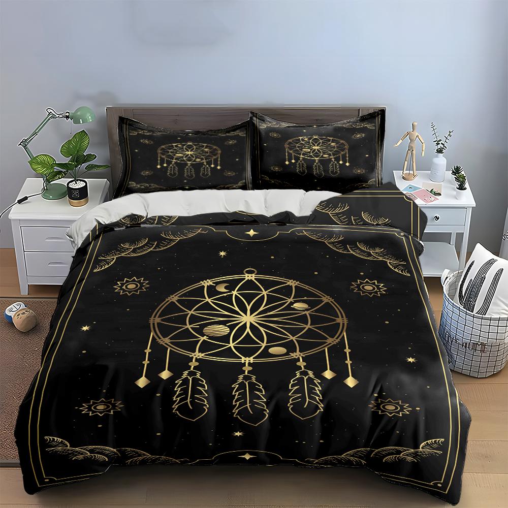 Dreamcatcher Design Black Bedding Set Bedding set (1 duvet cover, 2 pillowcases, duvet not included)