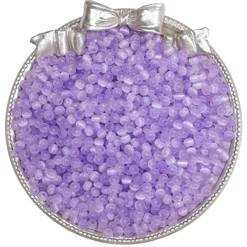 Стеклянные бусины-рис 4 мм с эффектом кошачьего глаза, разных цветов для изготовления украшений своими руками