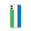 Coque iPhone - Multicolore - Drapeau Sierra Leone - Souple - TPU - Compatible iPhone 11
