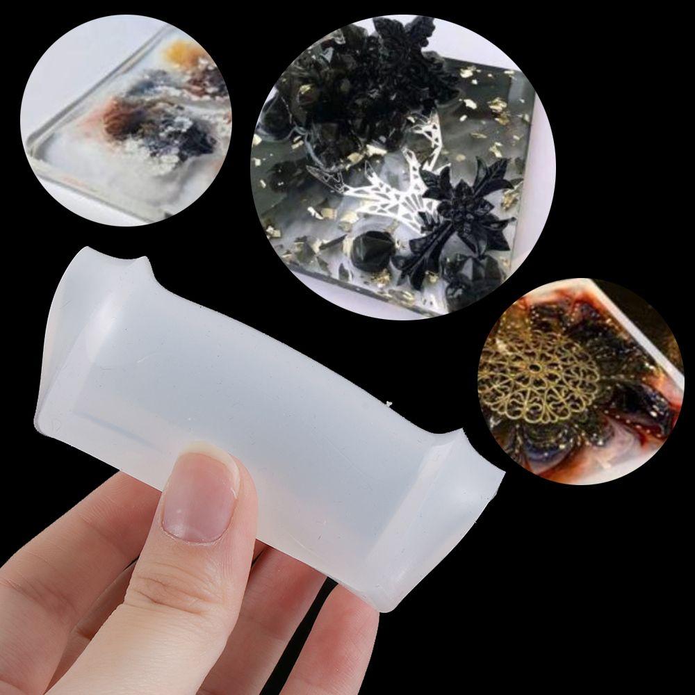Pendant Agate Silicone Cup Mad Coaster Mold Jewelry Making Mould Epoxy Resin Casting Molds Square