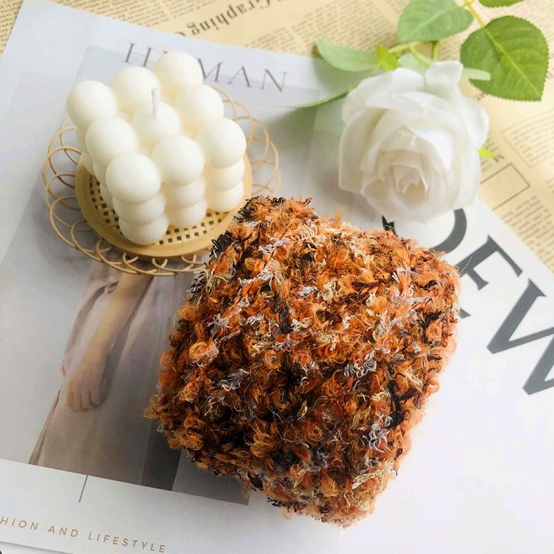 1 шт. цветная стильная пряжа с перьями, пушистая мягкая пряжа, клубок, принадлежности для вязания крючком своими руками