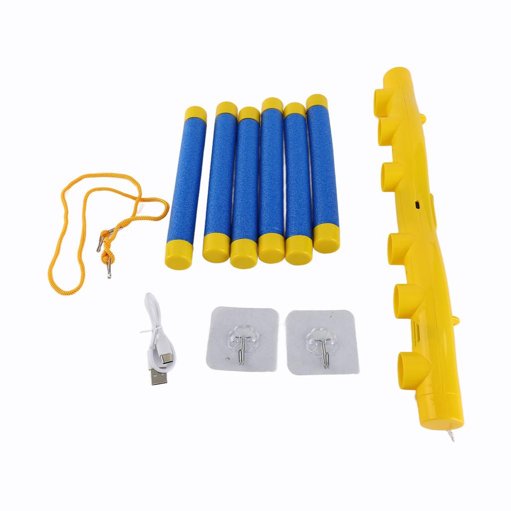 Falling Sticks Catching Game Toy Hand Eye Coordination Reactivity Training Toy for Kids Yellow and