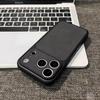 Electroplated Lambskin Leather Phone Case for Apple 13-16 Pro Max with Large Window
