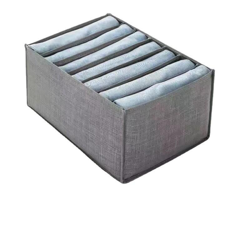 Jeans Storage Box,Clothes Pants Storage God Storage Basket,Underwear Sundry Storage Drawer,Compartmentalized Organizer