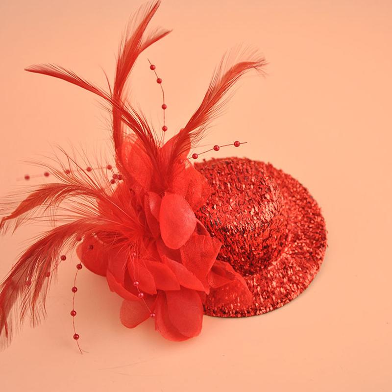 1 шт. Заколки для волос Перо Женские аксессуары для волос Фасинатор Головной убор Декор из жемчуга