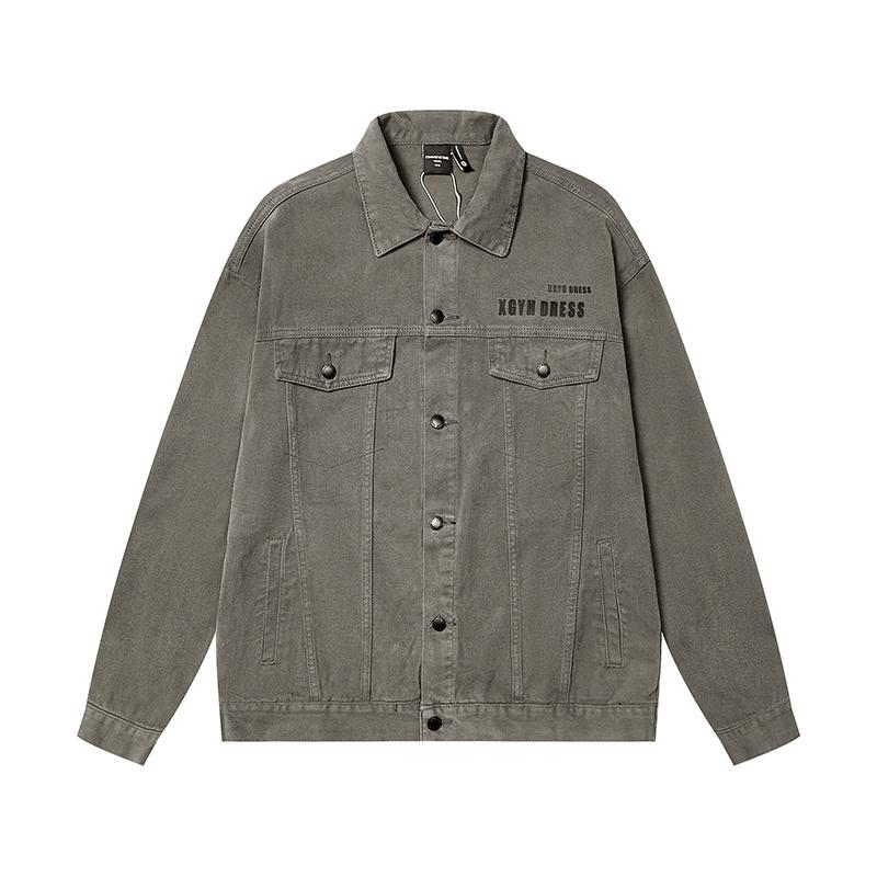 Зимняя модная брендовая мужская джинсовая куртка из плотной ткани свободного покроя, большого размера, повседневная хлопковая утолщенная куртка для инструментов