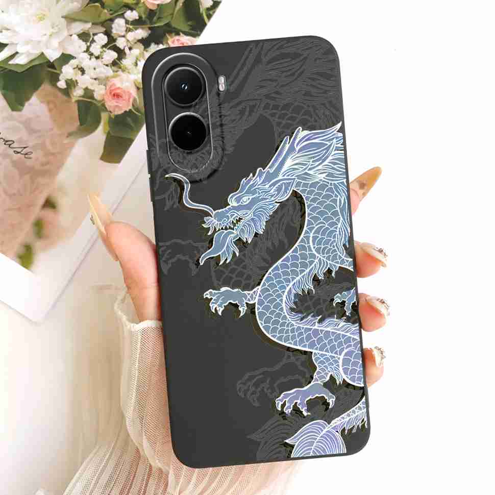 Silicone Case For Xiaomi Poco M7 4G Case Cute Cat Flowers Soft Slim Phone Cases For Xiaomi Poco M7 PocoM7 4G Cover Bumper