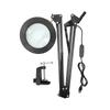 Magnifier LED Lamp Dimmable Clip 5X Magnifying Glass for Reading Sewing Knitting