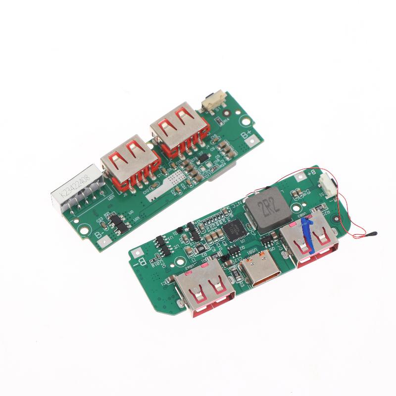 Модуль быстрой зарядки 22,5 Вт для DIY Power Bank PD QC VOOC 3,7 В Плата зарядки литиевой батареи Защита цепи со светодиодным дисплеем