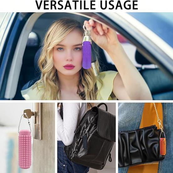 11Pcs Spike Texture Keychain Quiet Fidgeting Portable Stress Relief Tool with Bright Color Lightweight Sensory Toy