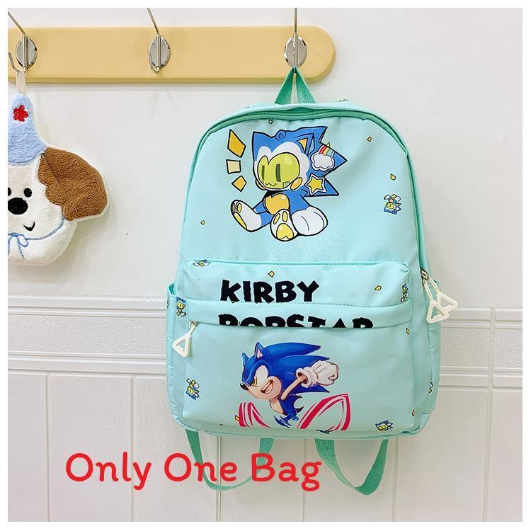 Детский мультяшный рюкзак Sonic из легкого нейлона для использования в детском саду и школе