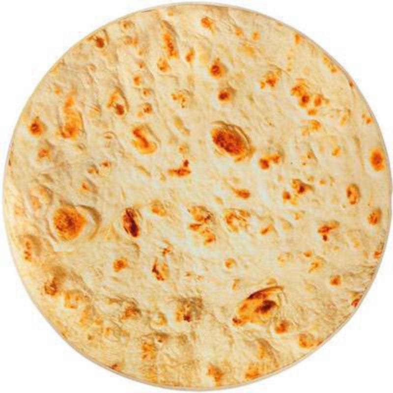 Забавный фланелевый детский плед-обертка с подходящей шапочкой, мягкий и уютный, в стиле тортильи, капусты, яичного рулета, яичницы-глазуньи, арбуза и пиццы