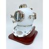 Scuba Diving Helmet | Deep Diving Helmet | Diving Helmet Mark V | White Antique Marine Diving Helmet