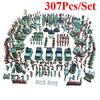 307pcs/Set Military Model Playset Toy Soldier Army Men 4cm Action Figures Army Play Toys Set