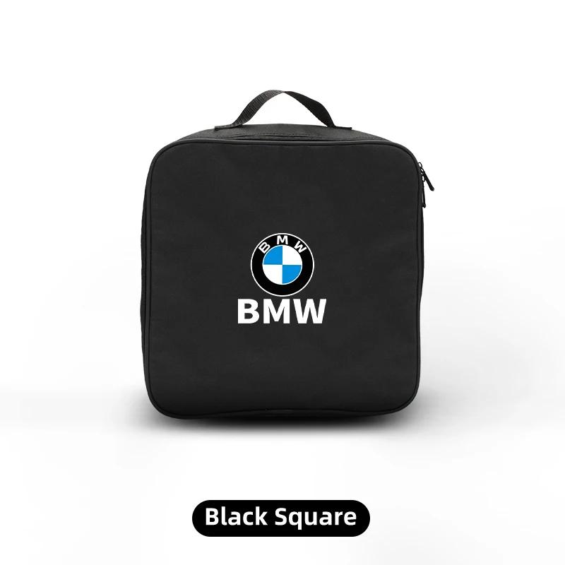 BAAX1 Car Sticker 2026 For BMW EV Car Charging Cable Storage Box Charger Cables Carry Bag Trunk Organizer For BMW X3 X5 M5 M3 E46 E90