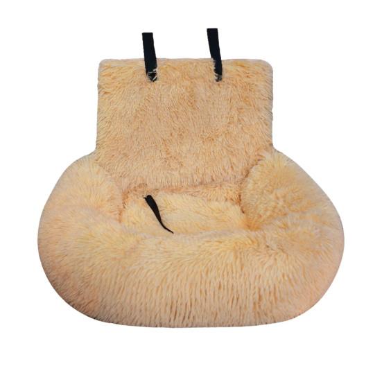 Мягкое моющееся автомобильное сиденье для собак, бустер для домашних животных с поводком безопасности, плюшевая бархатная переноска для щенков, кровать для путешествий в машину для маленьких, средних и больших собак