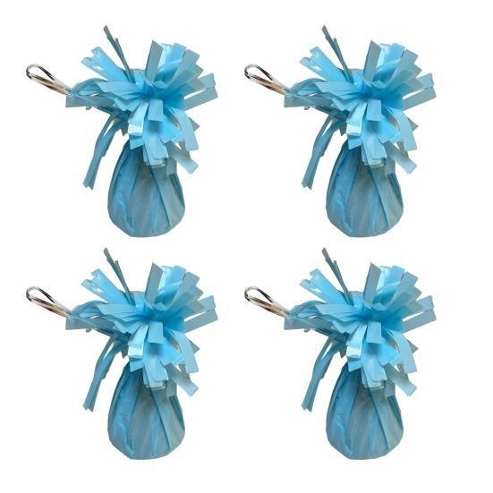 Yousheng 4Pcs Golden Metallic Balloon Weights Holder Reusable Non-Slip Balloons Pendants Graduation Party Christmas Wedding Decoration