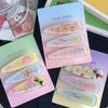 3Pcs/Set Candy Color Hair Bang Clip Summer Hairpin Acrylic Barrette Hair Side Clamp For Girl Hair Accessories