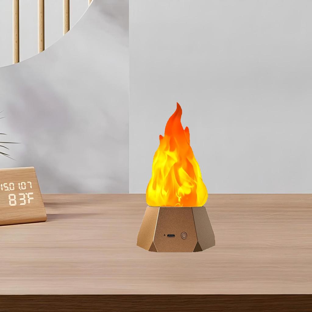 Flame Lamp 3-speed Mode Indoor Atmosphere Lamp Outdoor Camping Decorative Lamp Torch Lamp