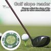 Маркер для мяча с зажимом для шляпы для гольфа и высокоточным зеленым помощником для чтения Компактный размер Легкий портативный пузырьковый уровень Гольф-паттинг Green Reader