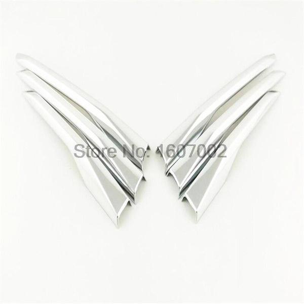 For Cadillac Xt5 2016 2017 ABS Chrome Glossy Front Fog Light Cover Trim Automobiles Replacement Accessory 6pcs / Set