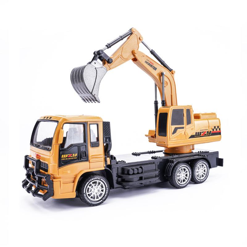2.4G 10 каналов 1:24 Электрический Пульт Дистанционного Управления Сплавной Экскаватор Имитация Экскаватора Модель Строительной Техники Игрушка