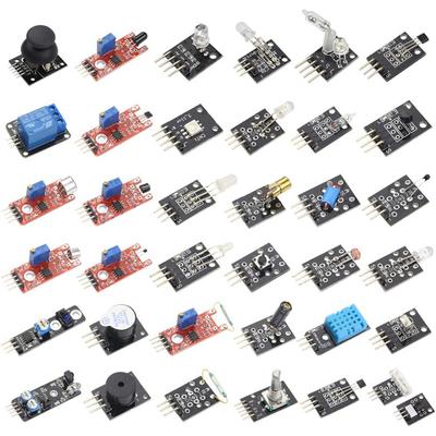 Набор из 37 датчиков Набор из 37 датчиков Стартовый набор датчиков для Arduino Raspberry pi Набор датчиков 37 в 1 Стартовый набор для робототехнических проектов