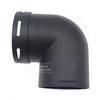 75mm Car Air Heater Heater Ducting Pipe Elbow Outle Black Plastic Connector Heater Heating Pipe Air Intake Pipe