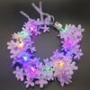 Women Girls Light Up Headband Christmas Party Decoration Halloween Crown Flower Glowing LED Wreath