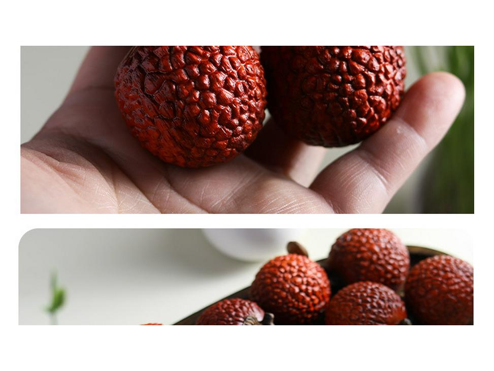 Фиолетовый сандал личи вэньвань ручная игрушка: Изделие из агарового дерева для офисного чайного столика.