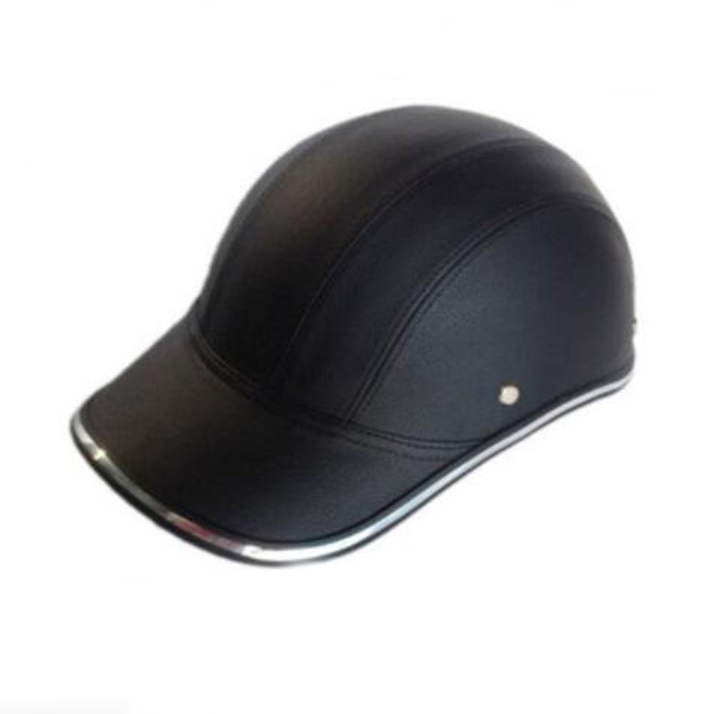 Мотоциклетный шлем для мужчин и женщин, шлем из искусственной кожи, кепка для спорта на открытом воздухе, бейсбол, велоспорт, MTB, катание на коньках, регулируемые анти-УФ-защитные велосипедные шлемы