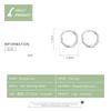 WOSTU Original Style Hoop Earrings 925 Sterling Silver Small Hoop Earrings For Women Wedding Party Silver 925 Jewelry CQE622