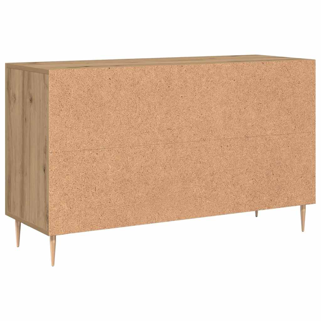 Vidaxl Komoda, Dąb Artisan, 100X36X60 Cm, Materiał Drewnopochodny
