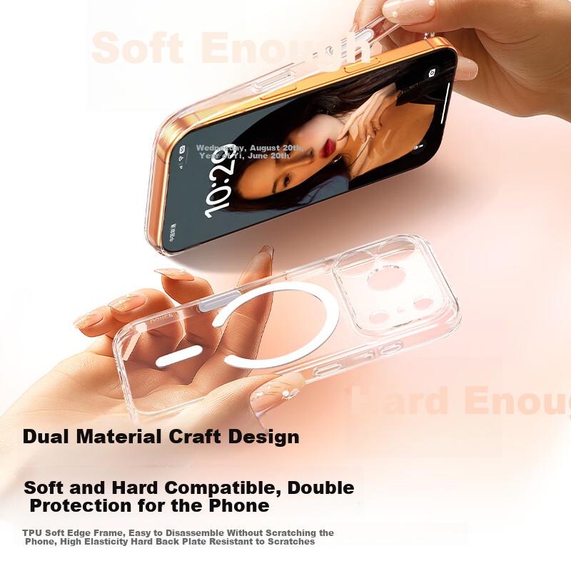 UGreenN AI Camera Key Full Wrap Matte Anti-Yellow Case for iPhone 17 Pro Magnetic Absorption Ultra Thin Heat Dissipation Airbag Anti-drop Protection