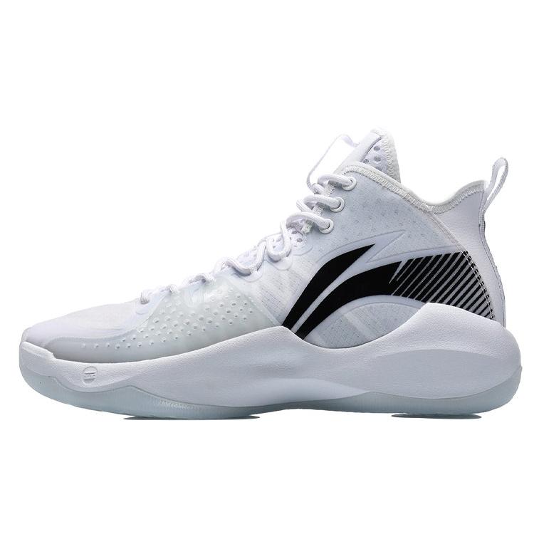 Li Ning Combat Hi Баскетбольные кроссовки Мужские Средняя высота Белый/Черный ABAR059-6