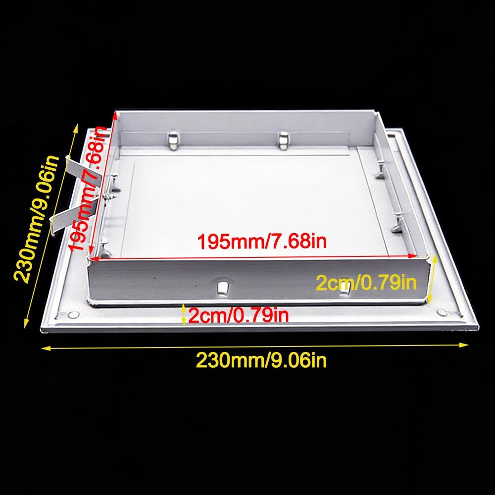 Durable Aluminum Alloy Access Panel White Snap-on Type Inspection Door Anti-corrosion Removable Wall Access Hatch Cover